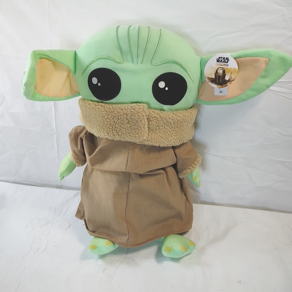 Star Wars The Mandalorian Grogu The Child Baby Yoda 18 Inch Plush Jay Franco NWT